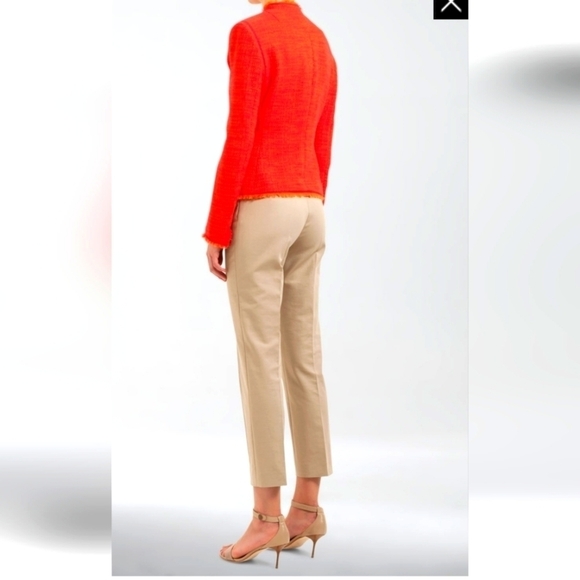 AKRIS PUNTO Franca Mid-Rise Cropped Pants light brown Size 6 - Picture 2 of 15